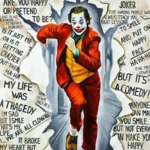 Nastya Rovenskaya - Original Oil on Canvas "Joker"